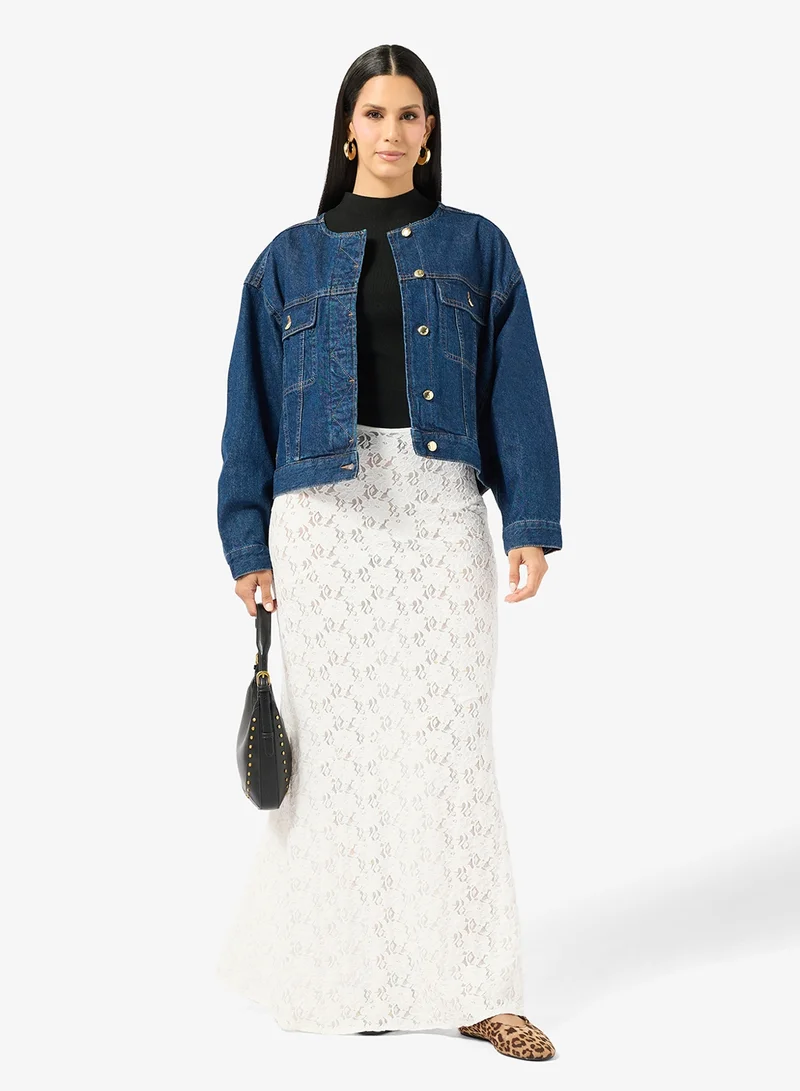 ايلا Crochet Column Skirt